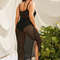 Fishnet Deep V Neck Sleeveless Split Thigh Cover Up Dress Beachwear Swimwear Beach Sea Summer Bathing Suits (3).jpg