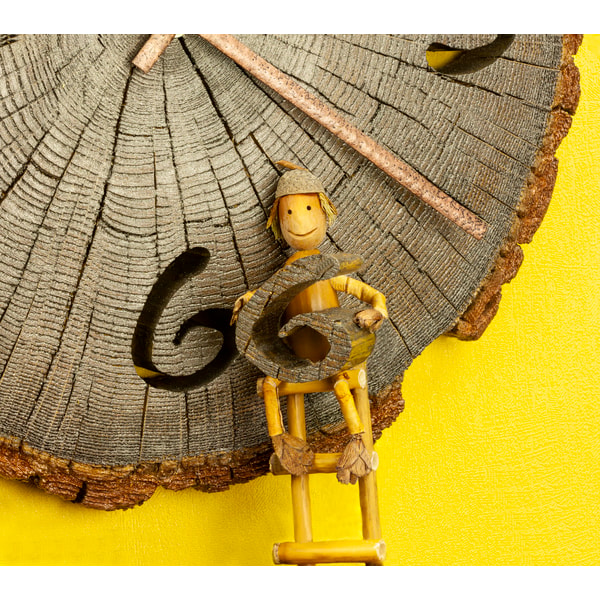 Natural Wood Clock, Tree Slice Clock, Wood Slice Art, decora | Inspire ...