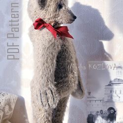 PDF Sewing Bear Pattern and Instructions 33cm Steiff like Teddy Bear/Antique 1908 Bear Toy Sewing/old teddy bear