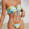 Lemon Striped Print Tie Front Bandeau V Strings Bikini Swimsuit Thongs Beachwear Swimwear Beach Sea Summer Bathing Suits (5).jpg