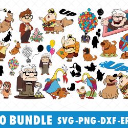 Disney Pixar Up SVG Bundle Files for Cricut, Silhouette, Disney Pixar Up SVG, Pixar up house SVG