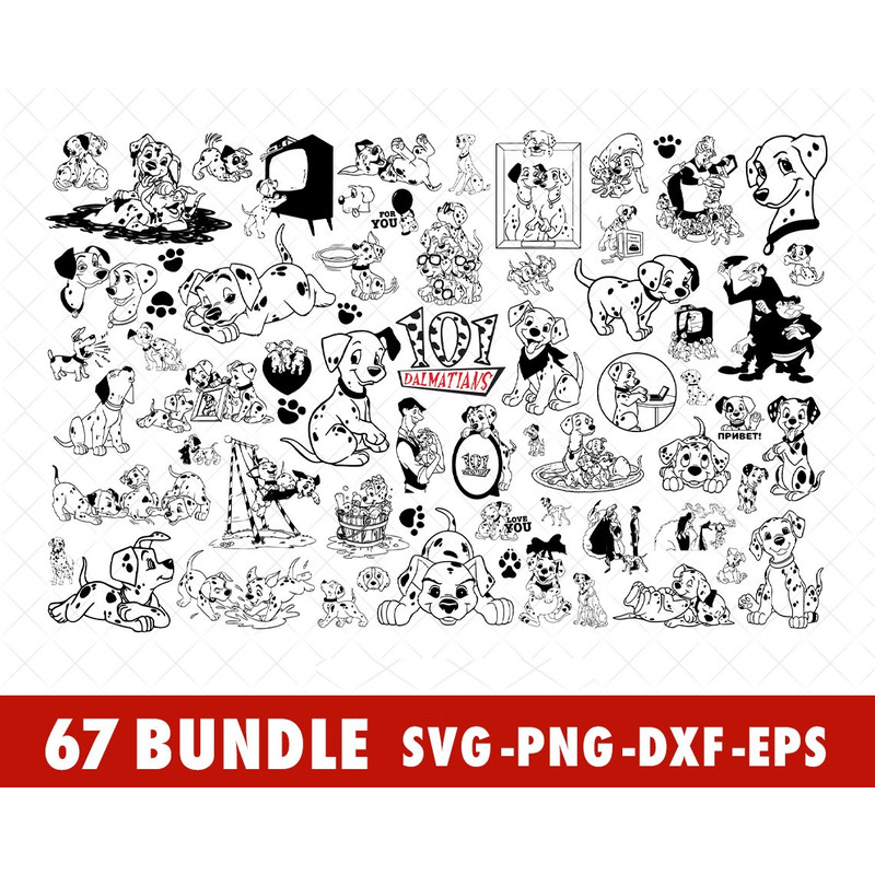 03-Disney-101-Dalmatians-Dog-SVG-Bundle-Files-for-Cricut-Silhouette-Disney-101-Dalmatians-SVG-Cut-File-Dalmatians-SVG-PNG-EPS-DXF-Files-Dalmatians-spots-puppy-d