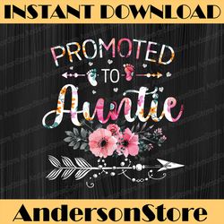 promoted to auntie 2022 funny new grandma mother's day png, happy mother's day sublimation design