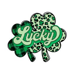 lucky shamrock leopard pattern svg graphic designs files