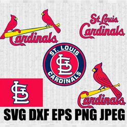 st louis cardinals svg png jpeg dxf digital cut vector files for silhouette studio cricut design