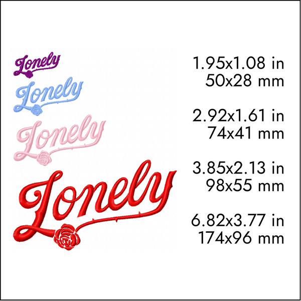 alone loneliny rose machine embroidery designs