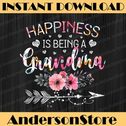grandma mother's day | happiness is being a grandma happy mother's day png sublimation design
