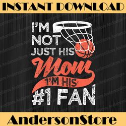 mother player mother's day basketball mom number one fan happy mother's day png sublimation design