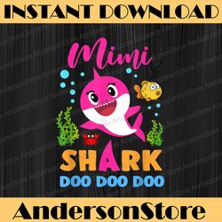 mimi shark mimi shark lover family mother's day happy mother's day png sublimation design