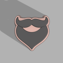 Mustache and beard STL file