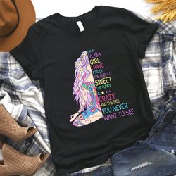 om women's yoga shirt, yoga silhouette shirt, yoga tee, namaste yoga shirt