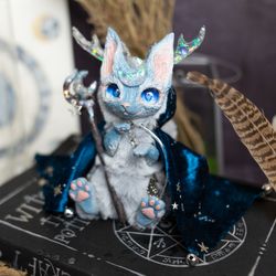 Fennec Art Doll Mani - Astrologer Miniature Doll OOAK Toy