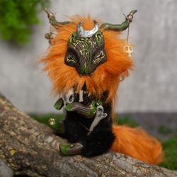 Forest Spirit, Art Doll, Silvan Menat, Miniature Doll OOAK Toy