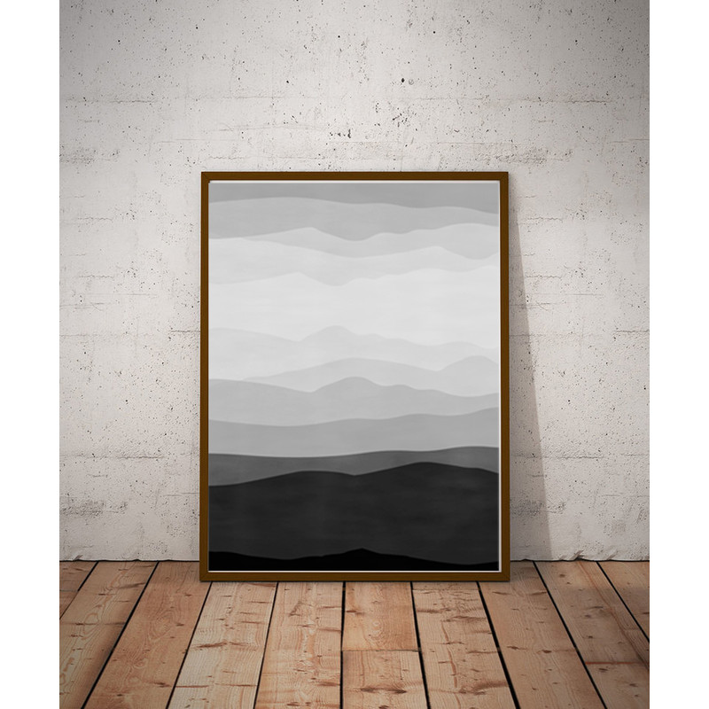 black and white triptych abstract mountain download