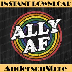 ally af rainbow flag for lgbt pride month support lgbt month png sublimation design