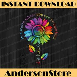 lgbtq rainbow sunflower world flower pride be equality kind lgbt month png sublimation design