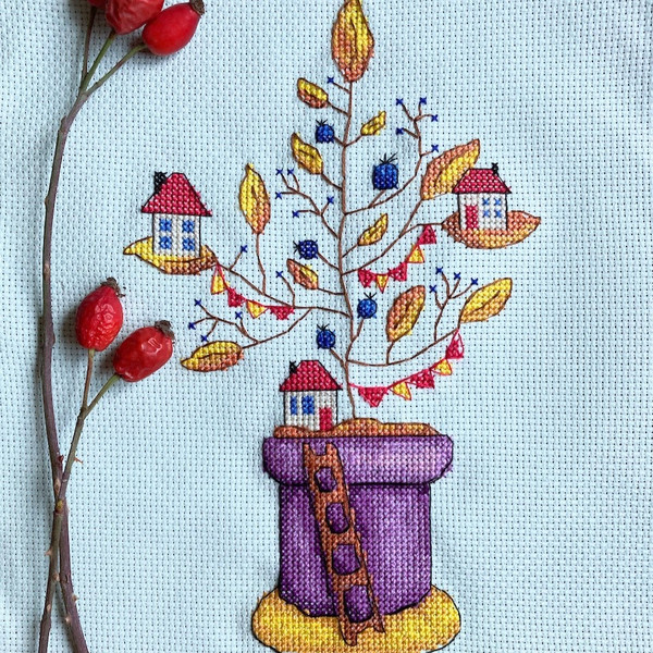 Magic Tree cross stitch pattern-3