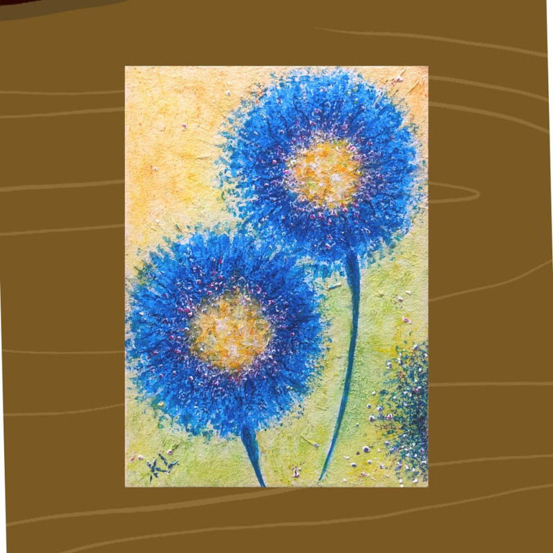 Fairy Tale Flowers Sand Backgroundjpg