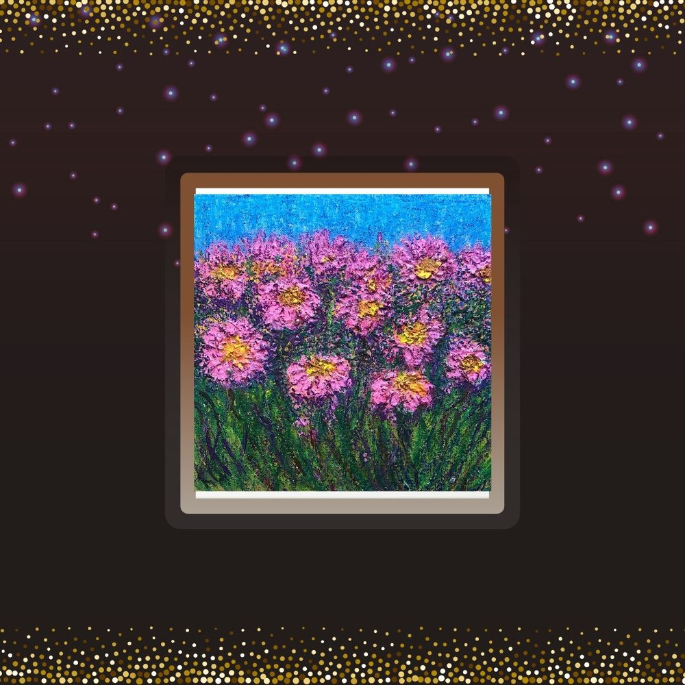 Flower Field Dark Backgroundjpg