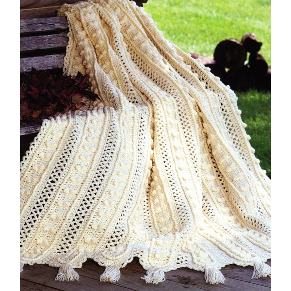 vintage-crochet-pattern-aran-afghan