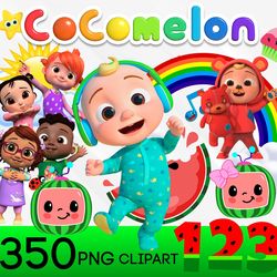 cocomelon png clipart bundle, cocomelon clipart, cocomelon png