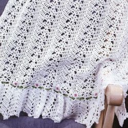 Lacy Delights Afghan Vintage Crochet Pattern 201