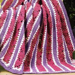 Heartstrings Afghan Vintage Crochet Pattern 207