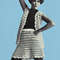 vintage crochet pattern mini-skirt