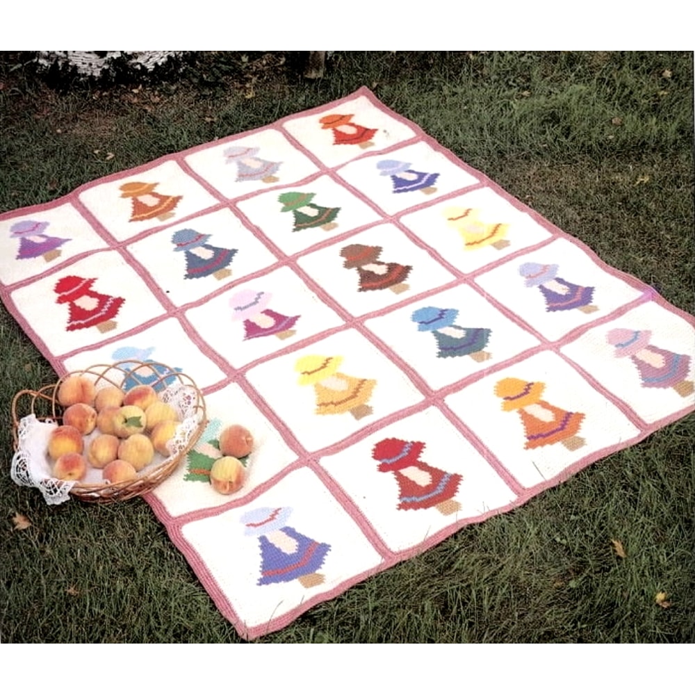 Sunbonnet-Sue-afghan-vintage-crochet-pattern