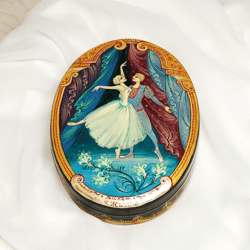 Giselle lacquer box ballet jewelry art gift