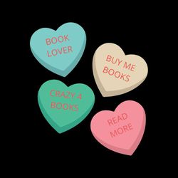 bookish conversation hearts svg for cricut sublimation files