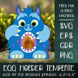 Monster Chocolate Egg Holder Template