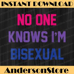 no one knows i'm bisexual bi, lgbt pride lgbtq bi funny lgbt month png sublimation design