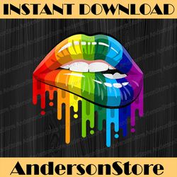 lgbt rainbow lip gay pride funny sexy cool lesbian pride lgbt month png sublimation design