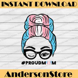 proud transgender mom transsexual trans pride flag lgbt month png sublimation design