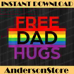 free dad hugs lgbt pride social movement lgbt month png sublimation design