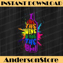 i like the wine not the label pansexual pride lgbt lgbt month png sublimation design