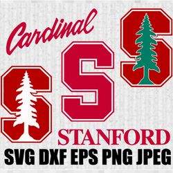 stanford cardinal svg png jpeg  dxf digital cut vector files for silhouette studio cricut design