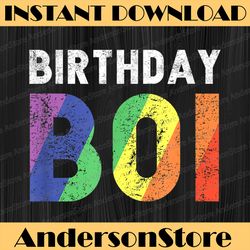 birthday boi lgbt gay pride lesbian happy birthday lgbt month png sublimation design