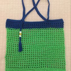 crochet summer bag, crochet tote bag, summer bag tote, handbag, handmade vintage bag