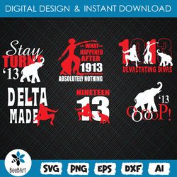 delta sigma theta sorority svg bundle, funny svg, cricut svg files, svg, png, eps, dxf