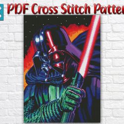 Darth Vader Cross Stitch Pattern / Star Wars Cross Stitch Pattern / Yoda Cross Stitch Chart / Instant Printable Chart