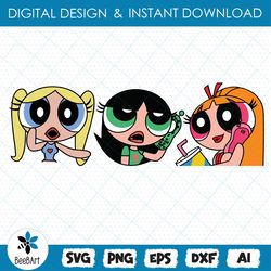 powerpuff girls cricut, blossom powerpuff svg, buttercup powerpuff svg, the powerpuff girls svg, vg, png, eps, dxf