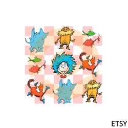 dr seuss day figure thing 1 thing 2 svg graphic designs files