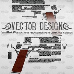 VECTOR DESIGN Smith & Wesson 1911 PRO SERIES PERFORMANCE CENTER Scrollwork