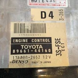 Engine control module ECU 89661-44160 8966144160 TOYOTA 3SFSE