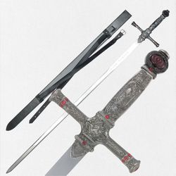 custom hand made monogram sword, hand made harry potter replica gryffindor sword, best gift sword for men, son, friend.