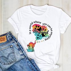 in a world where you can be anything be kind shirt, hippie silhouette shirt, hippie tee, hippie shirt
