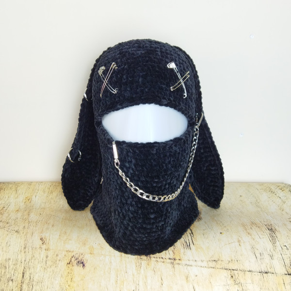 goth-Black-bunny-balaclava-crochet