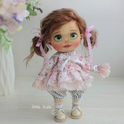 Rag doll Cloth doll Textile doll Tilda doll Handmade fabric doll Handmade textile beautiful doll